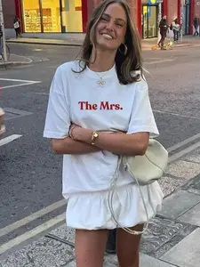 The MRS T-Shirt – Bride Tee, Wedding Gift for Her, Newlywed Shirt, Bridal Shower Gift, Honeymoon Top, Bachelorette Party Tee, Wifey S