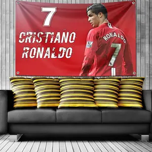 Cristiano Ronaldo Flag Hanging Flags Banner for Room Garage Bar Wall Tapestry Rcing Flag Home Garden Flags and Banners