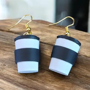 Mini Coffee Cup Earrings