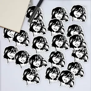 Stickers Pack 20 Pcs Ahegao Bottle Pleasure Waterproof Face Colorful Ecchi Bumper Hentai Laptop Otaku Skateboard Girl Vinyl Waifu Aesthetic Bike Luggage Water Guitar Car