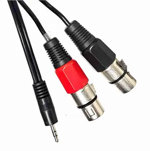 3.5mm to Dual XLR Female Cable