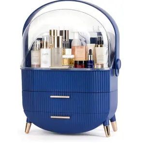 Makeup Organizer for Vanity,Elegant Cosmetic Organizer for Skincare,Bling Rhinestone Organizer for Teen Girls Gift,Portable Capacity Skincare Organizers,Makeup Case for Dresser Countertop and Bathroom