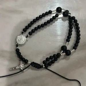 Pulsera Rosario San Benito S925 con Ónix