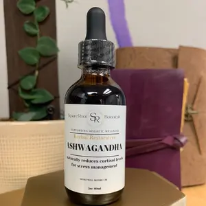 SquareRoot Botanicals All Natural Herbal Ashwaghanda Tincture