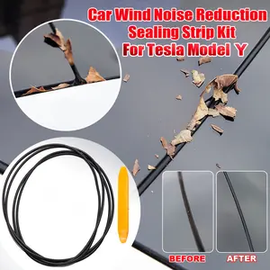 Car Sunroof Rubber Seal Strip Wind Noise Reduction Seal Kit for Tesla Model Y