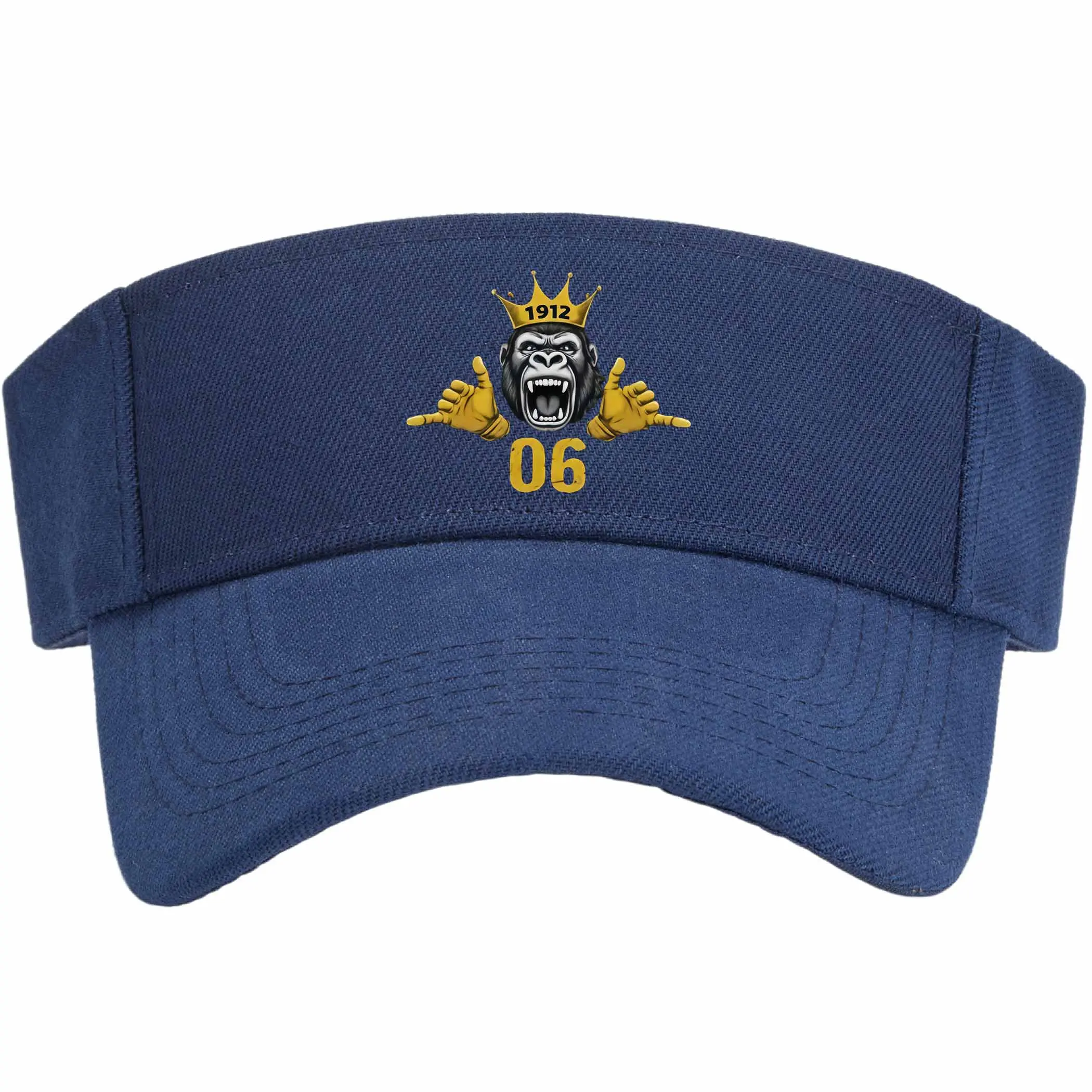 Gorilla graphic with crown 1912 and 06 print snapback trucker cap hat Sports and leisure empty top hat sunshade hat