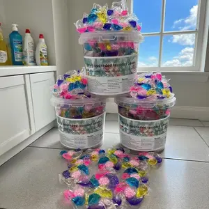 New Arrival 6-in-1 Laundry Detergent Capsules, Long-Lasting Fragrance and Stain Removal, Disinfecting Scented Beads & Laundry Scent Booster, Liquid Laundry Detergent Capsule Formula for Home Use