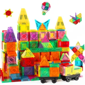 50/100pcs Mini Magnetic Building Blocks Toy, Magnetic Building Tiles, Creative Assembly Toys for Kids, Unisex Educational Gifts for Boys and Girls