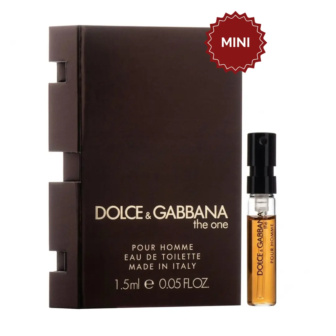 Dolce & Gabbana The One Pour Homme Eau de Toilette Vial For Men 1.5ml | Men's Luxury Cologne Sample Vial