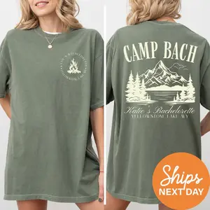 Vintage Camp Bachelorette Shirt, Custom Camping Bachelorette Shirts, Outdoor Mountain Bride Tee, Retro Lake Themed Bridal Party, Hiking Bach