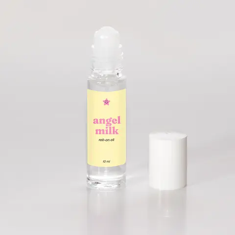 Angel Milk Roll On Oil for Body Aroma Body Care Fragrance - Lemon, Vanilla, Coconut Milk Scented