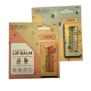 Celavi Lip Balm Duo Pack - mango and apple or aloe and honey