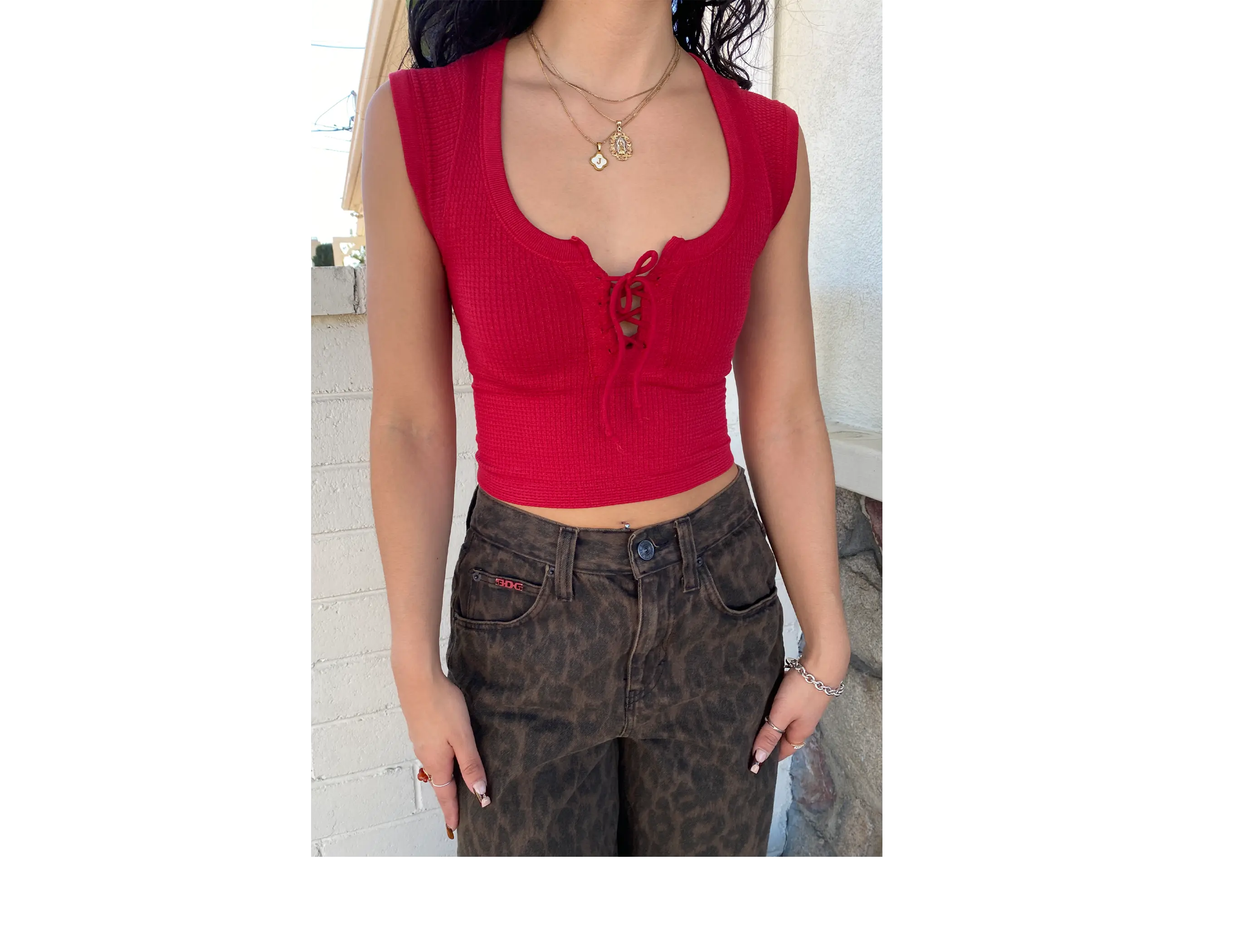Knockout Cap Sleeve Top by BDG