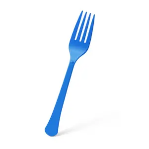 Bright Royal Blue Heavy-Duty Plastic Forks - 7.5 in. - 50 Pack