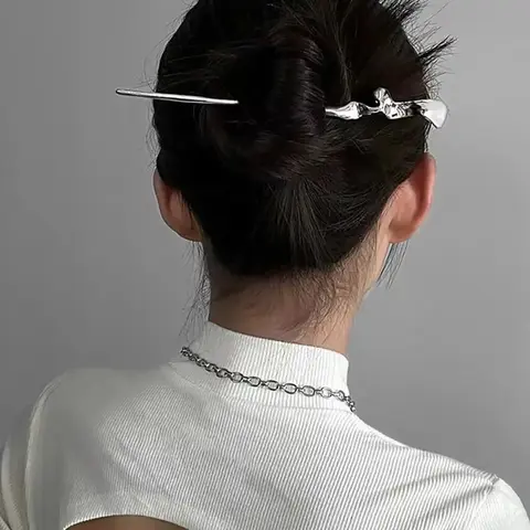 Women's Simple Style Minimalist Hair Pin, Casual Trendy Irregular Shaped Hair Pin, Hair Accessories for Party & Daily Use, Updo