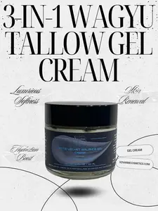 Sovanni Matte Velvet 3-in-1 Wagyu Tallow Gel Cream - Moisturizer, Serum, Makeup Primer, Soft Matte Finish, Lightweight Texture, Balancing Formula