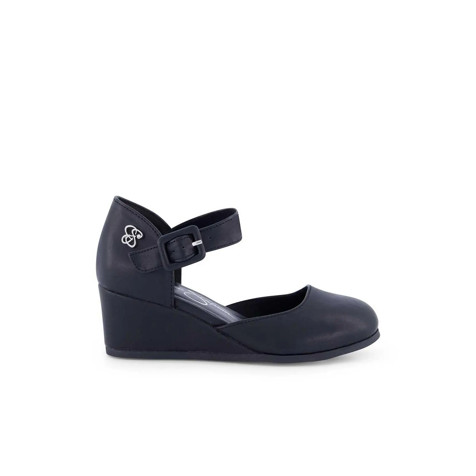Tatiana Girls' Wedge Heel in Black - Product shown in the provided image and description