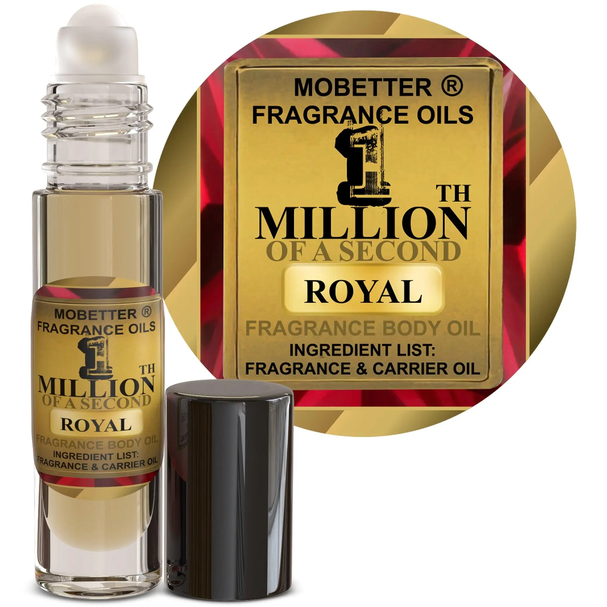 MOBETTER FRAGRANCE OILS 1 Million th of a Second Royal Men Cologne Body Oil
