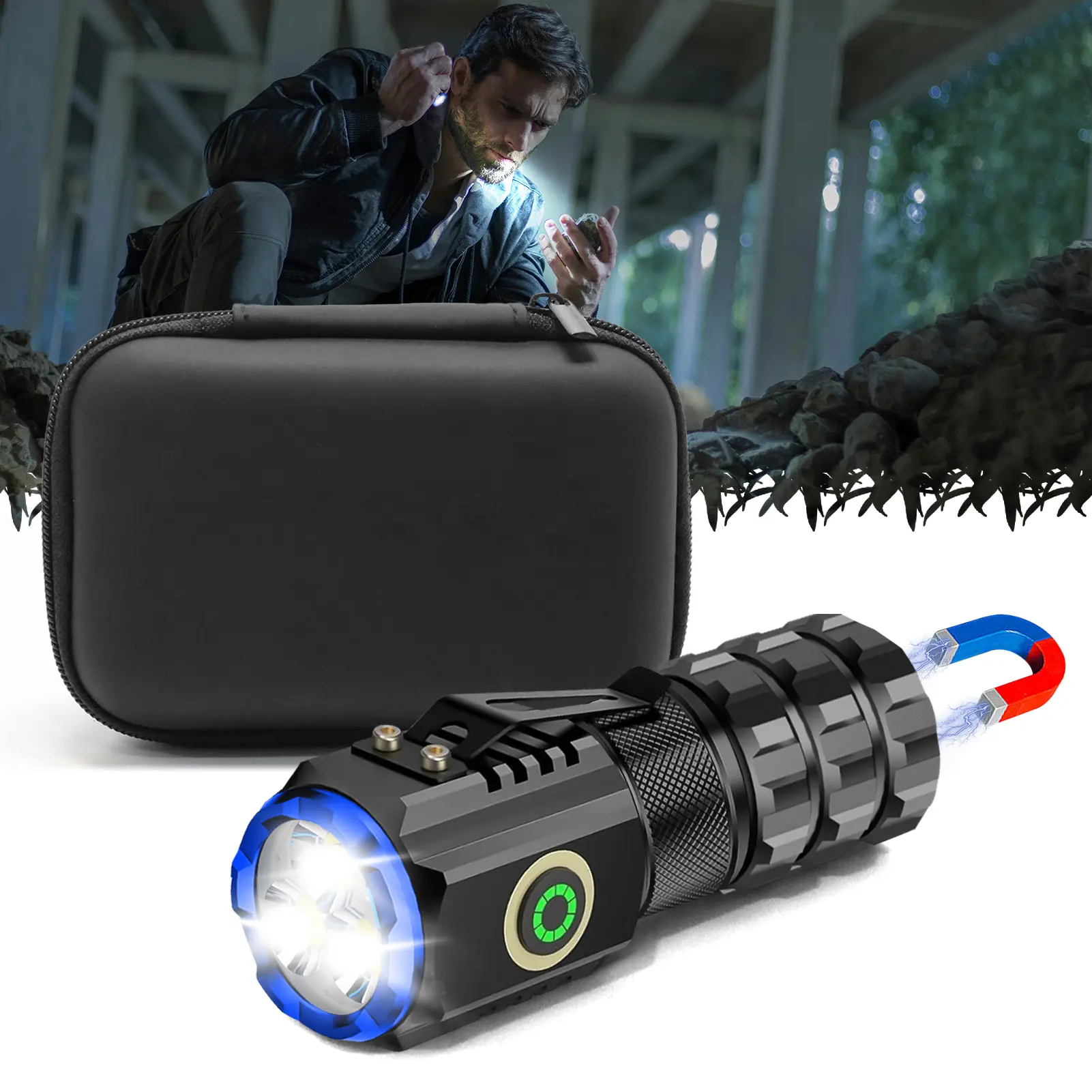 ISUNMEA Mini Flashlight 1300 Lumens Rechargeable USB C Charging, Small Flashlights High Lumens 6 Modes, Pocket Flashlight with Clip, Magnetic Flashlight for EDC,Camping, Hiking,Emergency.,ayrun flashlight tech - TikTok Shop ISUNMEA Mini Flashlight 1300 Lumens Rechargeable USB C Charging, Small Flashlights High Lumens 6 Modes, Pocket Flashlight with Clip, Magnetic Flashlight for EDC,Camping, Hiking,Emergency.,ayrun flashlight tech - TikTok Shop