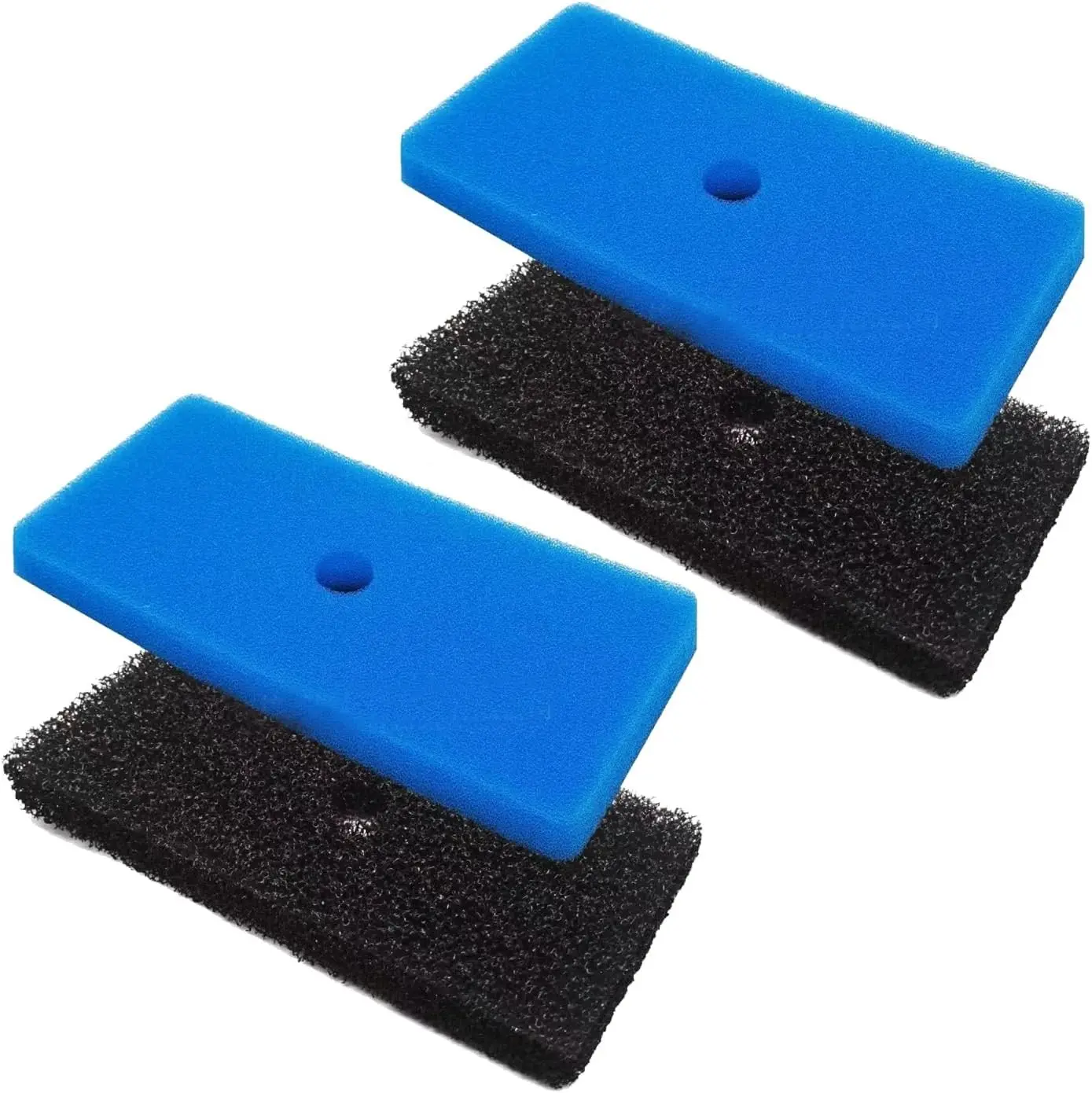 2 Sets Replacement Pond Filter Pads for Outdoor Ponds - Coarse and Fine Pond Filter Media Compatible with 52231 and 52229 Filter Box, Sponge Filters Replacement for Fish Ponds