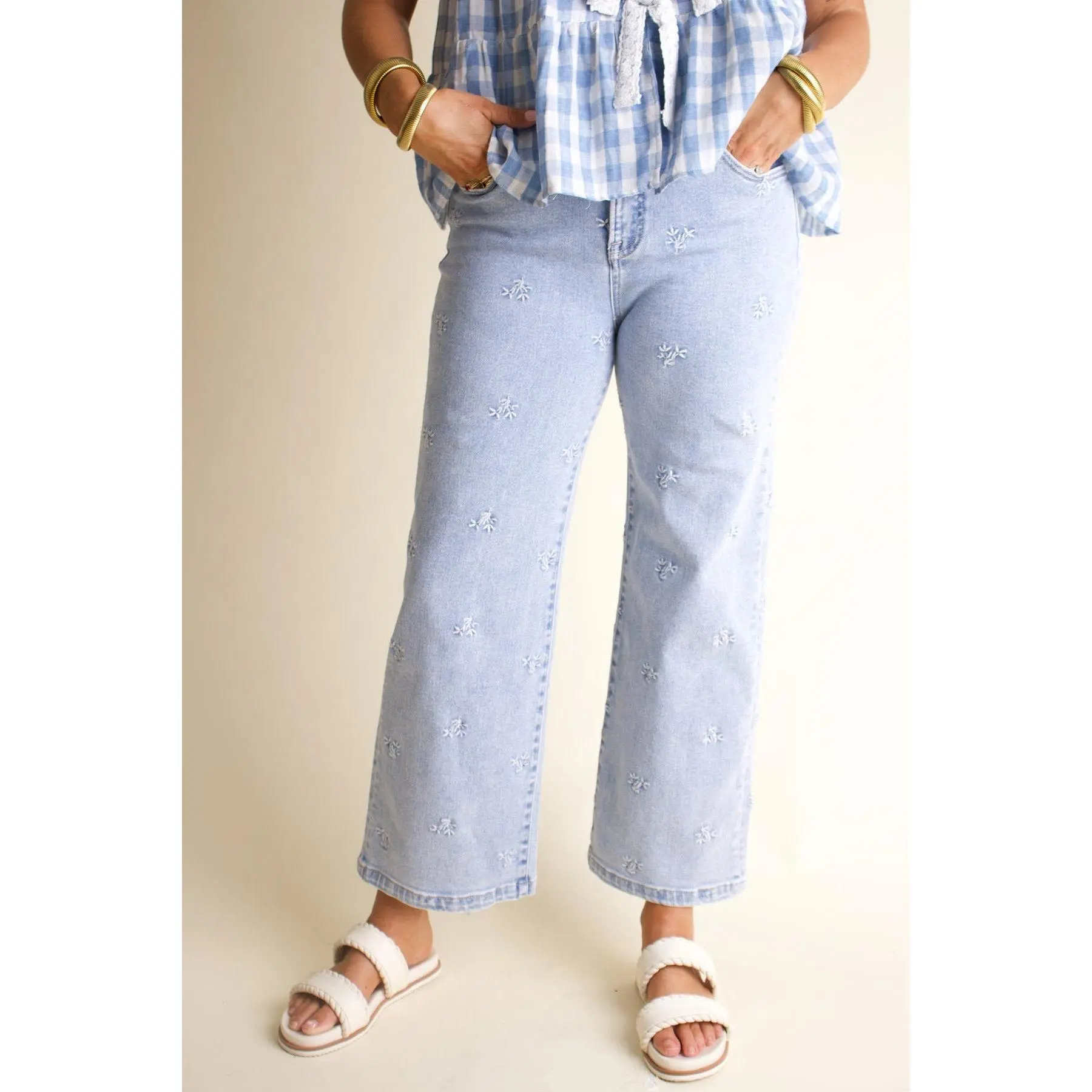 Erika High Rise Wide Leg Jeans
