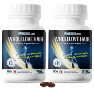 【2-Bottles】 Hair Growth Accelerator Softgels, Clinically Studied Wasabi , Saw Palmetto Oil, Vitamins ,NMN, healthy age Unisex Haircare Dietary Supplement for Anti-Hair Loss, Thicker Stronger Strands, Volumizing & Improved Blood Flow anti-aging summervibes