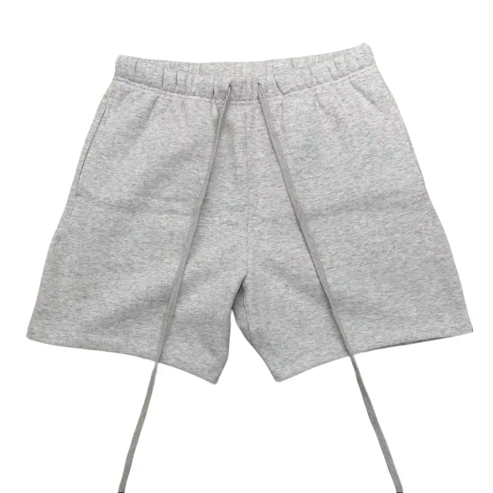 Plain Cotton Sweatshorts for Men, Soft Casual Loose Fit with Pockets and a Drawstring Waist, Classic