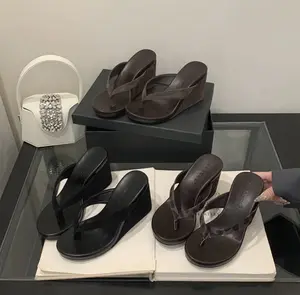 Women Wedge Flip Flops Thick Platform Heel Sandals Summer Non-slip Shoes