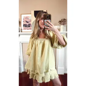 Polka Dot Top and Shorts Set - Mustard Polka Dot Top and Shorts Set - Mustard