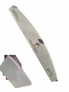 Extravaganza Beauty Wood Sanding File Board Pack of 25 pcs 80/80 Grit Half Moon for Manicure Nail Care & Nail Art Cutics