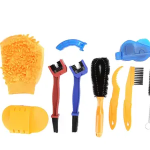 Bike Chain Cleaner Brushes Cycling Washing Kit Bicycle Maintenance Tool for Home Use