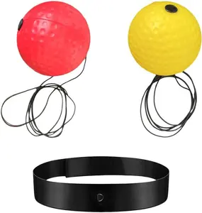 Portable Boxing Reflex Trainer - Reaction Ball with Punching Gloves - Fun & Effective Fitness Training for All Skill Levels
