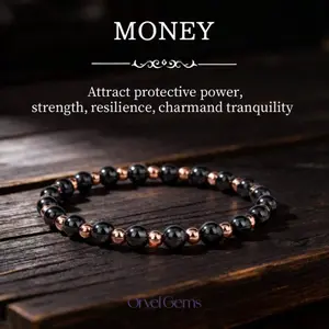 Copper Magnetic Bracelet for Women & Men – 3500 Gauss Magnet Beads with Hematite | Adjustable Magnetic Bracelet | Wealth Attraction & Energy Protection Jewelry