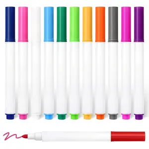 12 Pcs Neon Dry Erase Markers 4.1 Inch Light Up Marker Pens for LED Note Board Writing Boards Message Boards Smooth Writing Easy to Clean