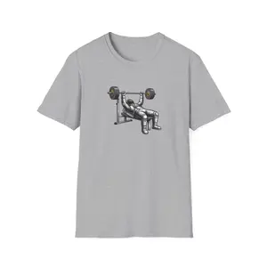 Bench Press Gym T-Shirt — Pulse Fitness Logo Workout Tee
