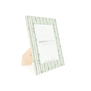 The Veranda Bamboo Vertical Picture Frame - Riviera Green