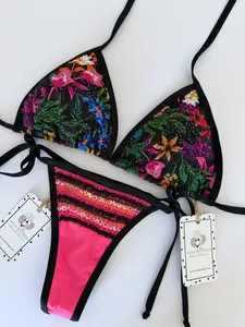 Gardenia Handmade Beaded Bikini Set