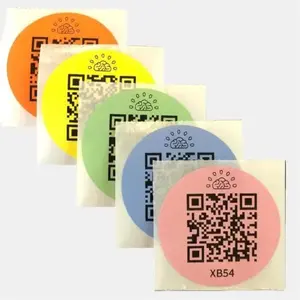 BoxBrain Smart QR Stickers for Moving, Storage and Organization - Color-Coded Labels, Pink/Blue/Green/Yellow/Orange