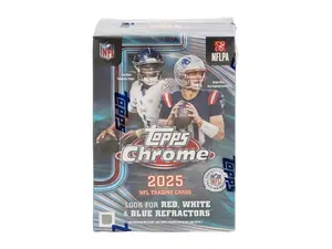 2025 Topps Chrome Football Blaster Trading Cards LV