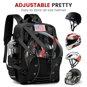 Men's Moto Helmet Backpack，Large CapacityMultifunction，Helmet Backpack,  Motorcycle Accessories Helmet Storage Backpack，Helmet Storage CyclingBag,One size fits all helmets.