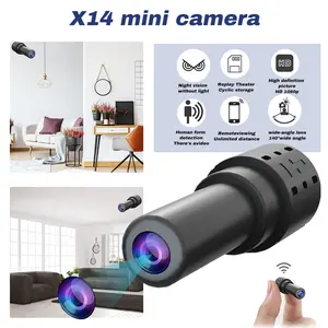 X14-Mini Spy Camera 1080P HD WiFi Hidden Camera with Night Vision Motion Detection for Home Security，Wide-Angle Nanny Cam with Remote Viewing & Night Vision – Home, Car, and Indoor Security Surveillance!