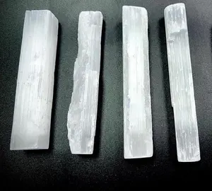 Natural Raw Selenite Wand | 4 Inches | Reiki Charged | Ethically Sourced