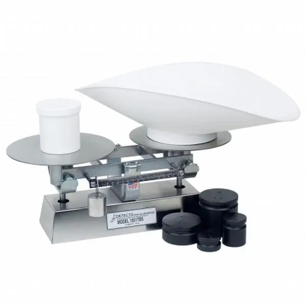 Detecto 1052TBSKG Stainless Steel Bakers Dough Scale with Scoop Beam Grads