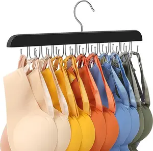 [New Deal] 20 Hooks Bra Organizer for Closet, Tank Top Hanger, Bra Hanger  Capacity, Foldable Bra Hangers for Closet Organizer and Storage, Multi Tank Top Hangers Space Saving for Bra (1) Hanging