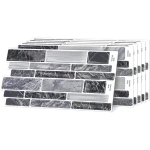 20-Sheet Peel and Stick Backsplash Tiles, 3D Tile Stickers, Waterproof/Wall Decor for Home Vinyl Decorative Marble Tiles