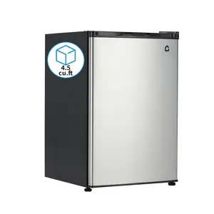 4.5 Cu.ft Mini Fridge with Freezer, Energy Efficient Compact Refrigerator, Quiet Operation, Reversible Door, LED Light, Adjustable Shelves & Thermostat for Bedroom, Office, Dorm, Bar