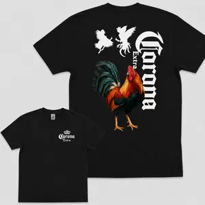 Rooster Beer Parody Shirt,Gamefowl Style, Game Farm Life, Rancho Life, Black Mexican Gallo Graphic Tee, Gamefowl Style T-Shirt, Funny Fiesta Gift for Men Women