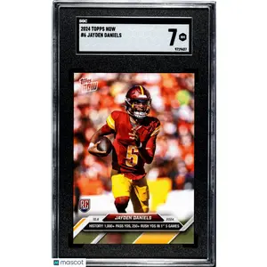 Jayden Daniels 2024 Topps Now #6 Rookie SGC 7