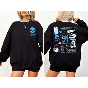 Lights Out Navessa Allen Doubled-Side Sweatshirt, Navessa Allen Shirt, Dark Romance & Bookish Merch, Smutty Readers Tee, Hoodie, Gift for Book Lovers