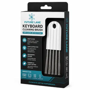Multi Purpose Mini Keyboard Cleaning Brush Kit Electronic Screen Cleaner Set with Keycap Puller for Laptop Earbuds Cell Phone and PC Monitor